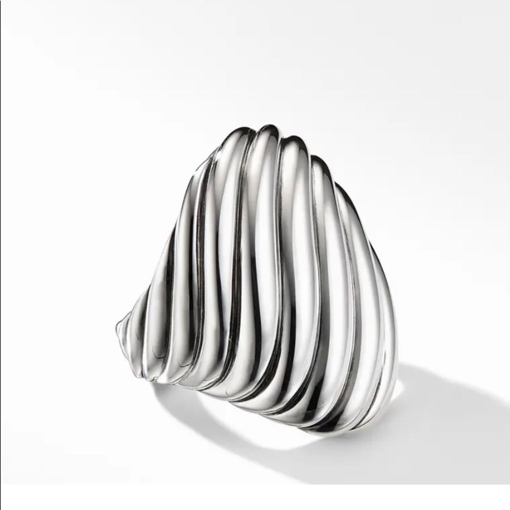 David Yurman sculpted silver statement ring